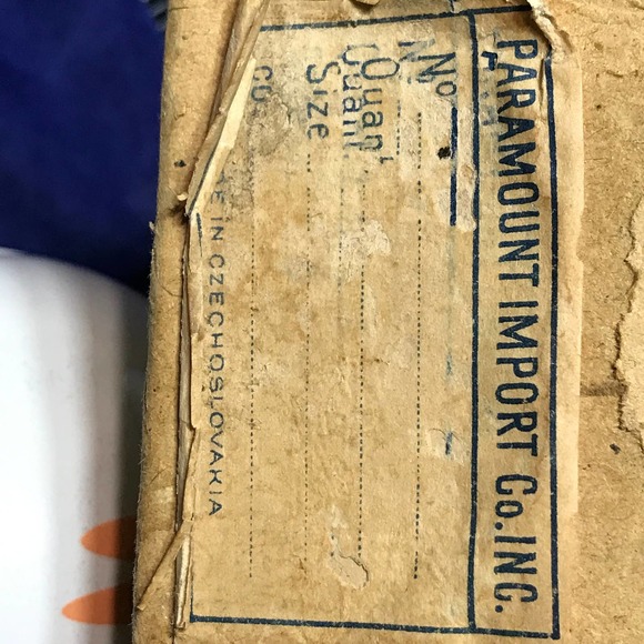 (2) 17" Strands - Vintage Czechoslovakia Round Glass Beads   Sized 2m up to 8mm - Picture 3 of 5